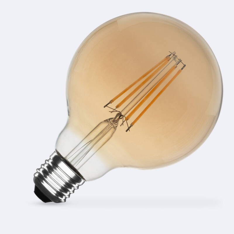 LED Filament Lamp E27 8W 2200K 750 lumen G95 goud