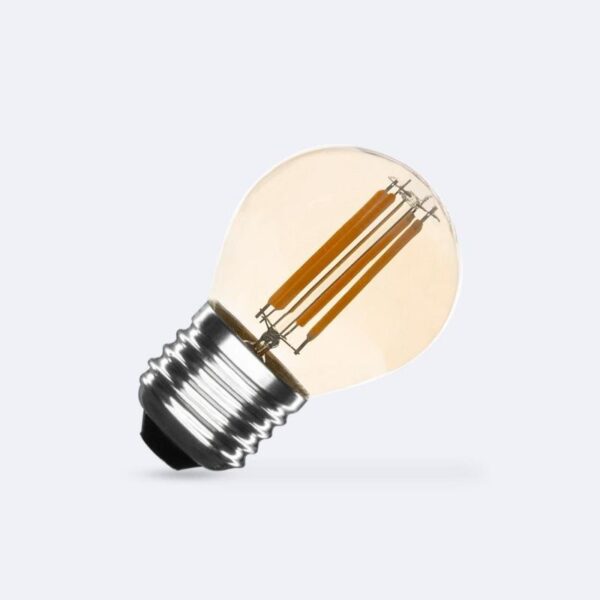 LED Filament Lamp E27 4W 2700K 400 lumen G45 goud dimbaar