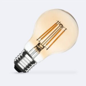 LED Filament Lamp E27 6W 2700K 540 lumen A60 Gold dimbaar