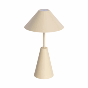 beige metalen LED tafellamp oplaadbaar USB dimbaar