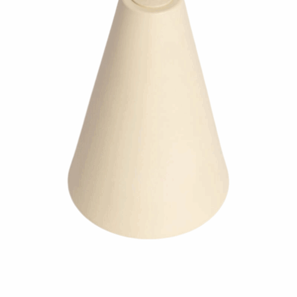 Oplaadbare tafellamp metaal - LED - Dimbaar - 26 cm hoog - beige - Afbeelding 4