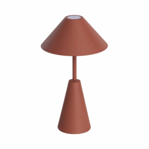 Bruine metalen LED tafellamp oplaadbaar USB dimbaar