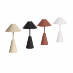Oplaadbare tafellamp metaal - LED - Dimbaar - 26 cm hoog - bruin - Afbeelding 5