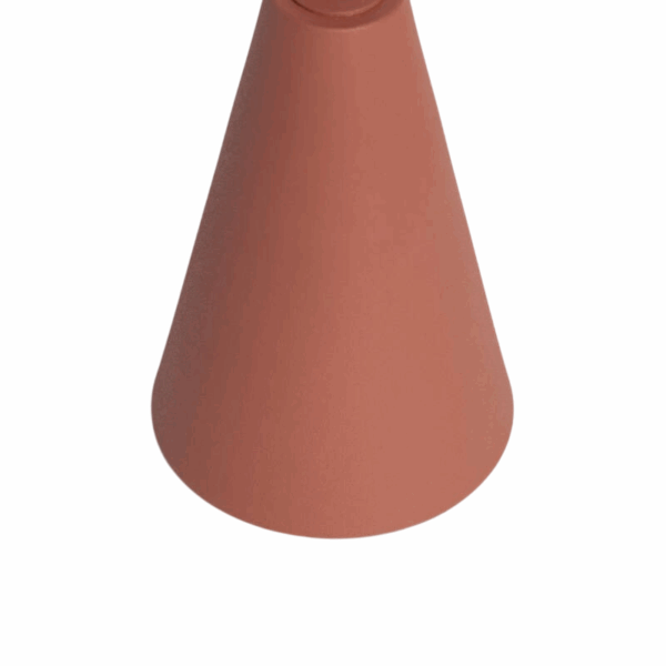 Oplaadbare tafellamp metaal - LED - Dimbaar - 26 cm hoog - bruin - Afbeelding 4