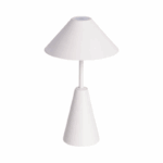 Witte metalen LED tafellamp oplaadbaar USB dimbaar