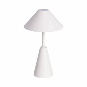 Witte metalen LED tafellamp oplaadbaar USB dimbaar