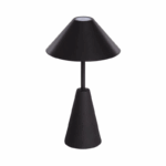 zwarte metalen LED tafellamp oplaadbaar USB dimbaar