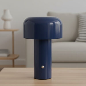 blauwe tafellamp led usb oplaadbaar metaal 21 cm modern design